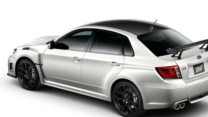 Subaru Impreza WRX STI S206 In White Back N White Background